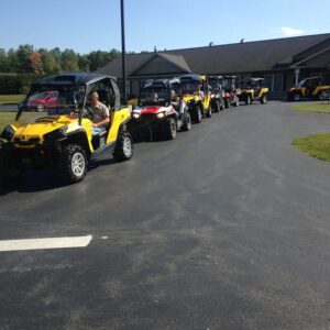 Group of ATVs outside