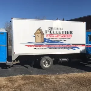 Pelletier Sewer Service side of truck