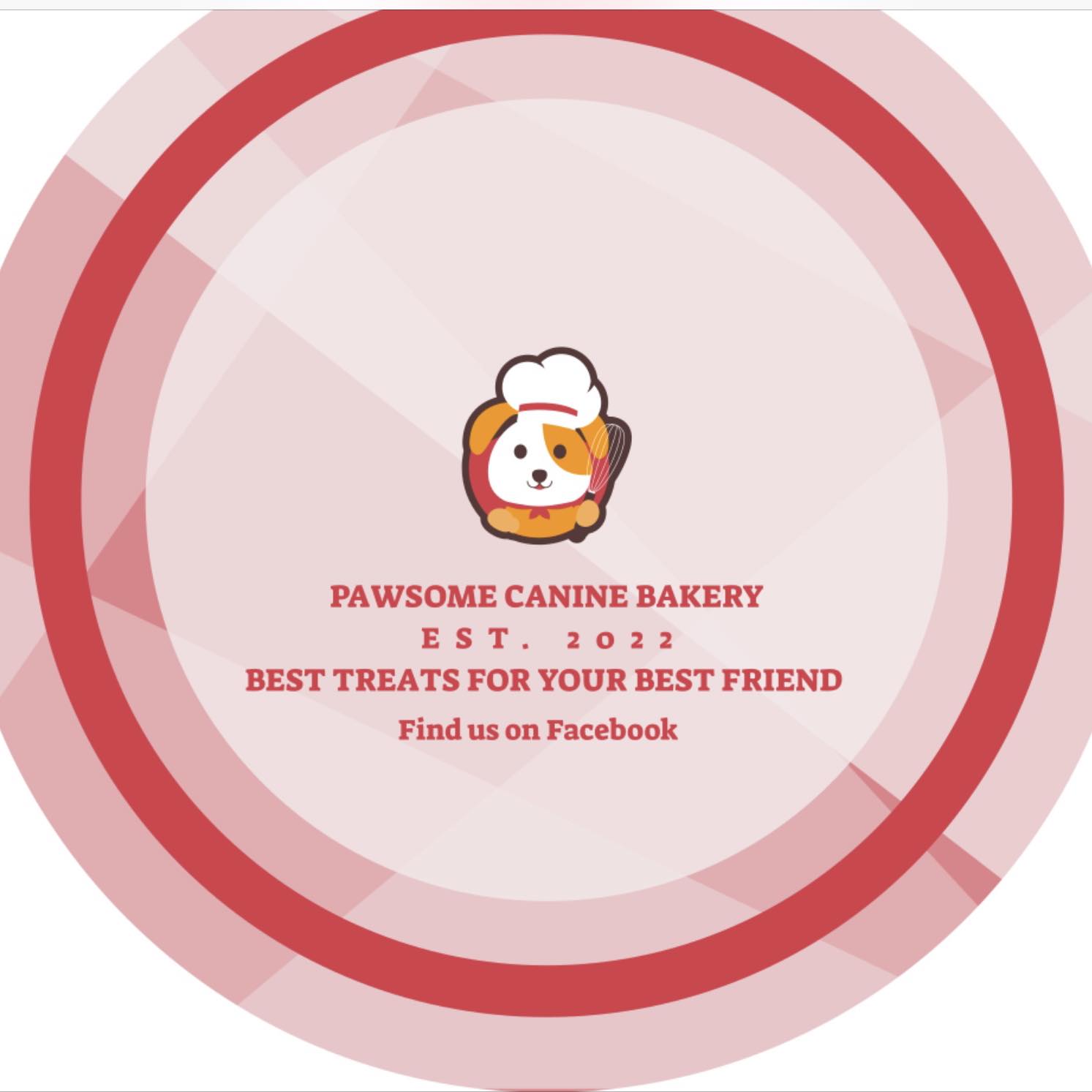 Logo for Pawsome Treats Bakery